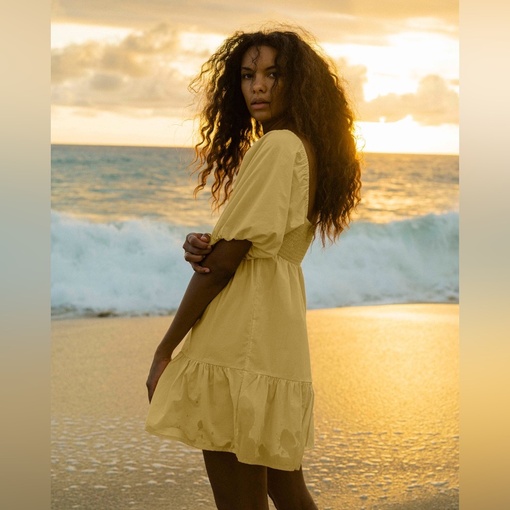 Billabong Yellow Mini Dress 🩵
